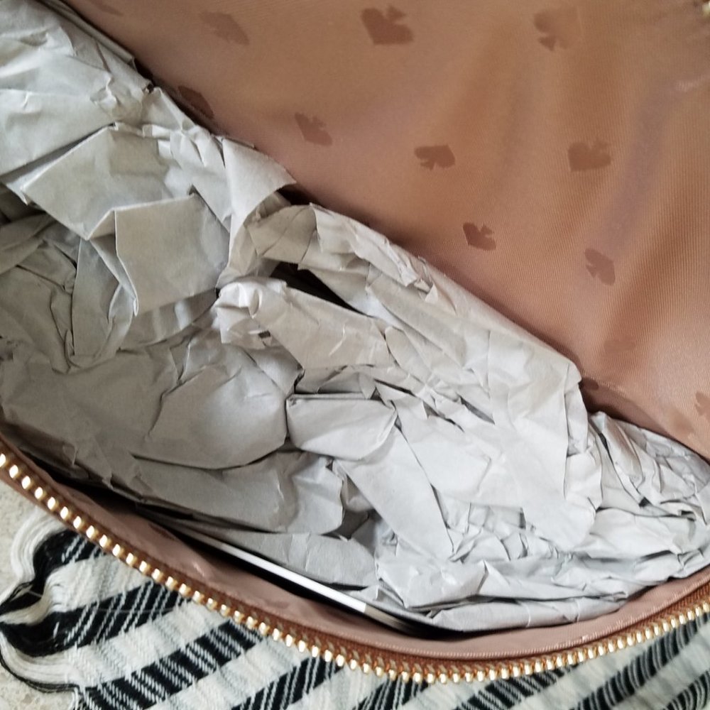 MAKE AN OFFER kate spade warm gingerbread leather belt waist fanny leila - Picture 8 of 8